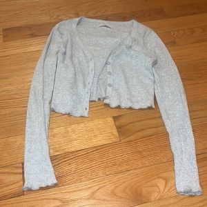 Grey Cardigan Shirt